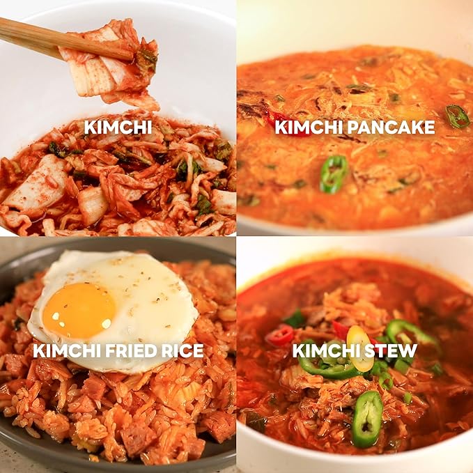 Mulroman Instant Kimchi Kit, Instant Napa Cabbage Kimchi, 6 Servings 350g After Cooking, Make in Just 5 Minutes