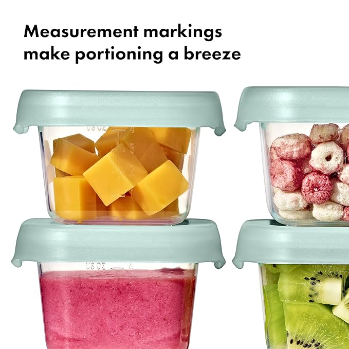 OXO Tot Baby Blocks Food Storage Containers (4 Oz.) - Opal