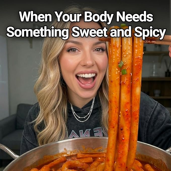 Nongshim Tteokbokki Style Noodles, Sweet and Spicy Sauce, Korean Instant Noodles, Wheat Stir Fry Style Noodles, Korean Street Food-Inspired Flavor, 9.17 oz (Pack of 10)