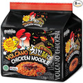 Paldo Fun & Yum Volcano Extremely Hot & Spicy Stir Fried Chicken Instant Noodles, Pack of 8, Soupless Original Korean Ramyun, Spicy Ramen Challenge, Chicken Bokkeummyun, 볼케이노 치킨볶음면 140g (4.93 oz) x 8