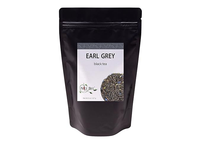 Earl Grey, Loose Leaf Black Tea - Pure Bergamot - Caffeinated | bulk 8oz, 80-100 cups | The Spice Hut, First Sip of Tea