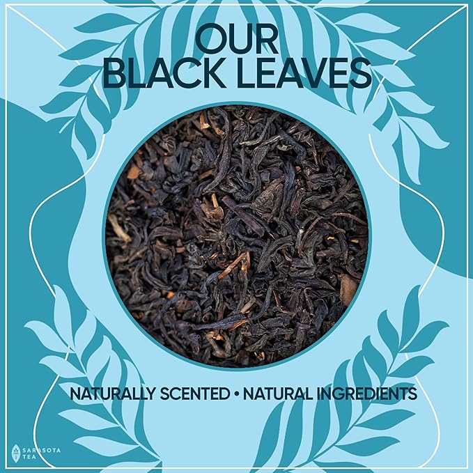 USDA Organic English Breakfast Loose Leaf Tea 1 lb – Strong Black Tea Blend, Full-Bodied High Caffeine – Bulk Gourmet Whole Leaf Tea – Non-GMO Fresh Leaves for Hot Tea or Iced Tea