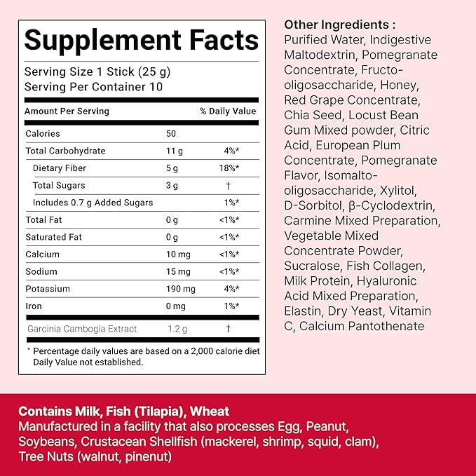 FOODOLOGY Coleology Cutting Stick Jelly (Pomegranate) – Manage Appetite, Support Metabolism & Lean Body, Chia Seeds & Garcinia Cambogia, Korean Supplement (1, Pack of 30, Pomegranate)