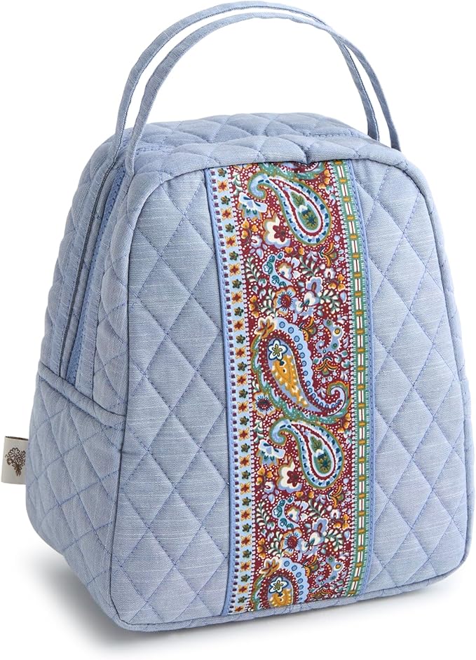 Premium Cotton Lunch Bag, Chambray, One Size