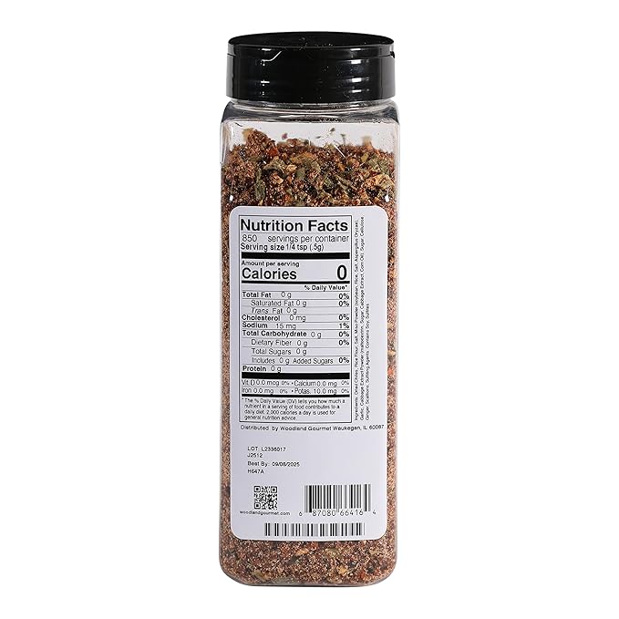 Kimchi Seasoning, 15 oz – Korean Kimchi Spice Mix with Gochugaru, Garlic & Rice Flour – Homemade Fermented Cabbage & Korean Chili Blend, by Woodland Gourmet