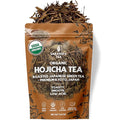 Organic Hojicha Green Tea Loose Leaf | Japanese Roasted Green Tea | Naturally Low Caffeine | Smooth Toasted Nutty Flavor | 4.4 oz Bulk Bag | Antioxidant Rich | Hot or Iced | Non-GMO