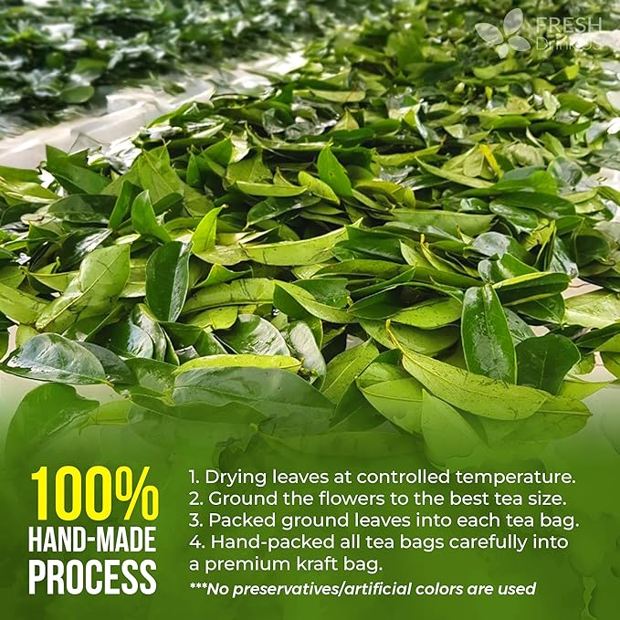 FreshDrinkUS, Premium Tea Herbal Loose Leaves, Tea for Tea Lovers, Loose Leaves Tea, Natural, Pure, Vegan