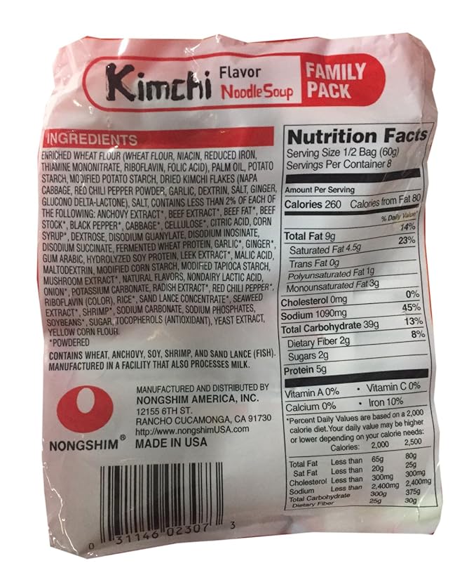 Nongshim Korean Ramen Familiy Pack (Kimchi)