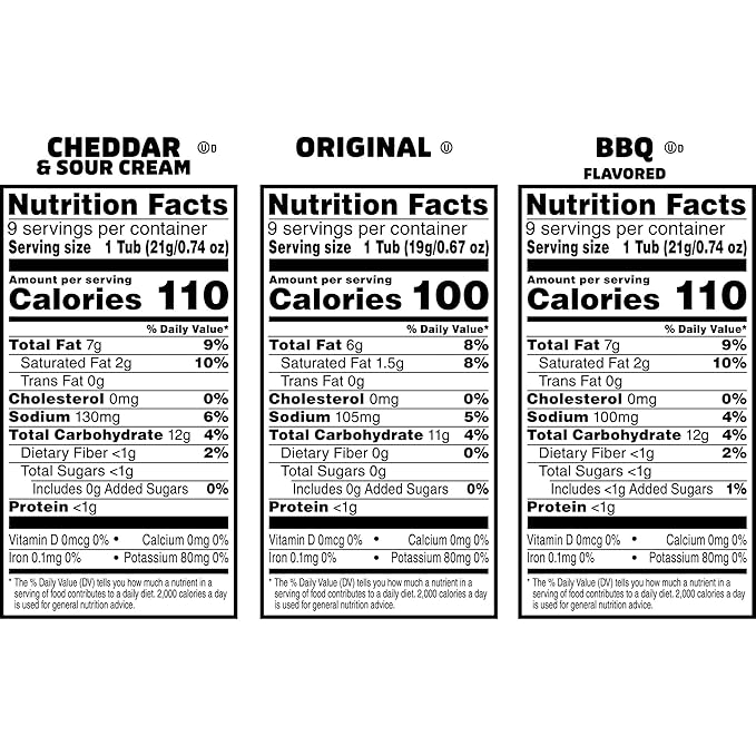 Pringles Potato Crisps Chips, Lunch Snacks, On-the-Go, Snack Stacks, Variety Pack, 19.36oz Box (27 Cups)