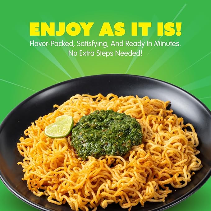 Mi Sedaap Instant Noodle Spicylicious Flavor, Fried Noodles with Green Chili Sambal, 3.03 oz (Pack of 40), Halal, Spicy Beef Ramen Noodles Bulk