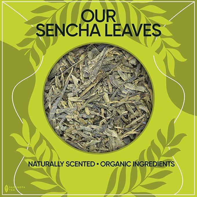 Organic Japanese Sencha Green Tea Loose Leaf | Premium Green Tea from Kagoshima Prefecture | 100% USDA Organic | Fresh & Grassy Flavor | 3oz Bag | High Antioxidants | Non-GMO