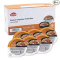 [KCHELIN] Microwaveable Korean Japchae Fried Rice (Pack of 6), Korean Food, Instant, Quick & Delicious, Shelf- Stable, On-the-Go Meals, 7.05 oz per Bowl