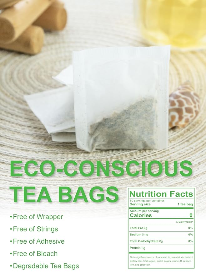 TeeLux Lemon Ginger Decaf Green Tea, Smooth Decaffeinated Green Tea with Spicy Ginger & Refreshing Natural Lemon Flavor, 100 Count