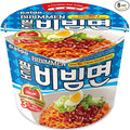 Paldo Fun & Yum Bibim Men Instant Cold Cup Noodles, Pack of 8, Brothless Cold Ramen with Sweet & Spicy Seasoning Sauce, Best Oriental Style Korean Ramyun, Soupless K-Food, 팔도 비빔면 킹컵 115g (4.05 oz) x 8