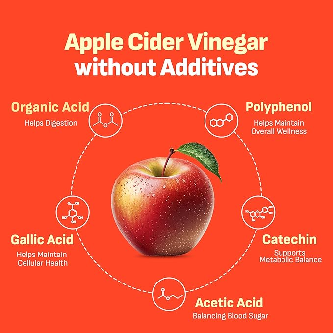 [Liveling] Apple Cider Vinegar Drink Stick with 7,500mg ACV – Lemon Flavor | Supports Digestion, Daily Cleanse, Sugar-Free, Low-Calories, Portable On-The-Go Packets (30 sticks)