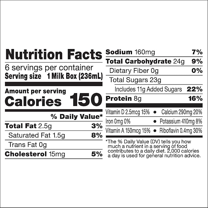 Horizon Organic, Low Fat Organic Milk Box, Strawberry, 8 Ounce (Pack of 6)