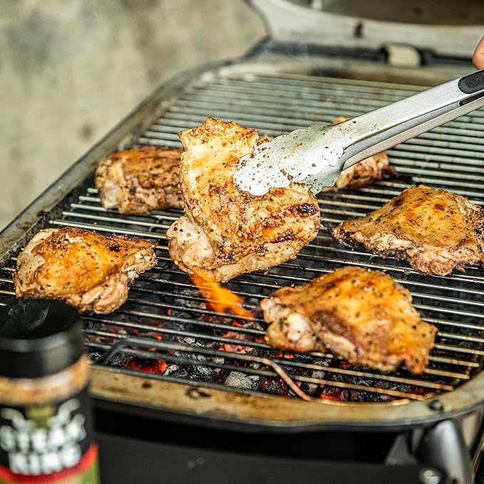 Fire & Smoke Society Steak King Steak Seasoning | BBQ Rubs for Smoking and Grilling Meat | Filet Mignon, Ribeye, Beef, Lamb and Burgers | BBQ Rubs and Spices | Black pepper, Fennel, Oregano, Pink Peppercorns | 6.2 oz