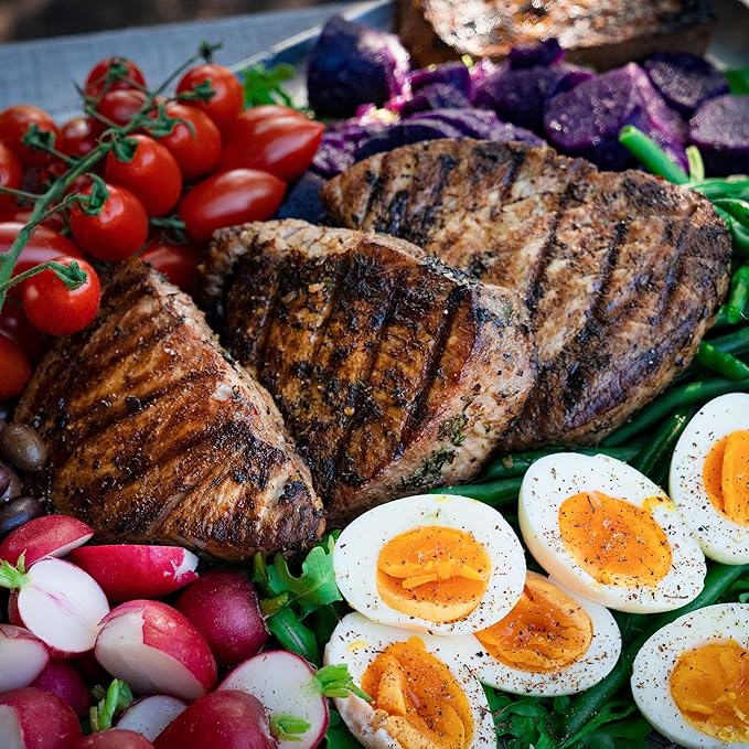 Fire & Smoke Society Fish Monger Seafood Seasoning | Fish Seasoning for Snapper, Swordfish, Tuna, Catfish, Salmon | Himalayan Pink Salt, Garlic, Aromatic Herbs, Lemon and Orange Peel | M 5.2 oz