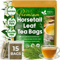 FreshDrinkUS, Premium 15 Horsetail Leaf Tea Bags, 100% Natural & Pure from Horsetail Loose Leaves Herbal Tea. Made with Natural Material Tea Bags. No Sugar, No Caffeine, No Gluten, Vegan.