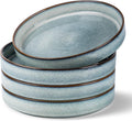 GBhome 9'' Large Ceramic Pasta Bowls, 32oz Stoneware Pasta Serving Bowls Set of 4 for Kitchen, Wide Bowls for Fruit,Pasta,Salad,Oatmeal,Meal, Microwave Safe, Space Blue