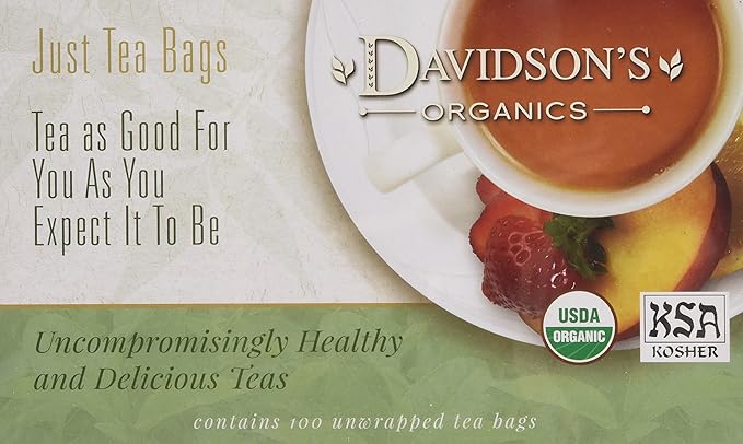 Davidson's Organics, Spiced Peach, 100-count Unwrapped Tea Bags