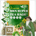 FreshDrinkUS, Premium 75 Tea Bags Men Super Tea – Herbal Blend with Senna, Dandelion Root, Ginger, Peppermint & More – 100% Natural, Sugar-Free. Caffeine-Free. Gluten-Free. Vegan