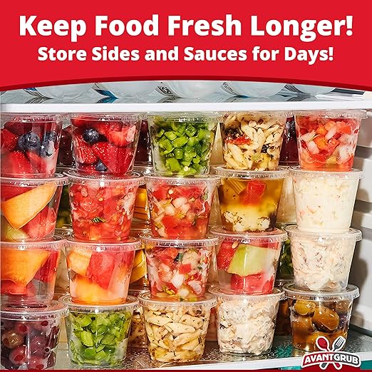 Leakproof BPA-Free 5.5 oz Souffle Cups and Lids 200 Pk. Stackable Portion Containers for Sampling, Salad Dressing, Sauces, Jello Shot. Plastic Food Prep Supplies for Restaurant Cafe Catering Deli.