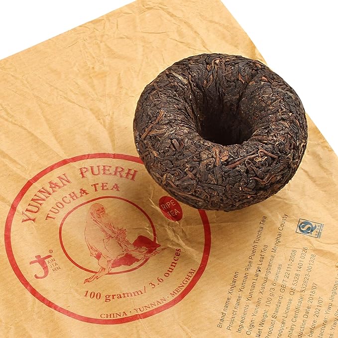 Xinjiaren Puerh Tea Tuocha (40 Cups) Ripe Pu-erh Tea (3.6 Ounce)