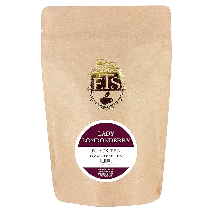 English Tea Store Loose Leaf, Lady Londonderry Tea Pouches, 4 Ounce