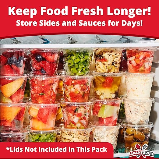 Leakproof, BPA Free 5.5 oz Souffle Cups 200 PK. Stackable Portion Containers for Sampling, Salad Dressing, Sauces, Jello Shots. Plastic Food Prep Supplies for Restaurant, Cafe, Catering, Deli, Party
