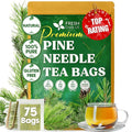 FreshDrinkUS, Pine Needle Tea Bags – 75 Tea Bags, Naturally Caffeine-Free, Refreshing Herbal Tea, Wild-Harvested Pine Leaves, Aromatic and Soothing – Non-GMO & Eco-Friendly Packaging