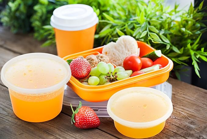 Glotoch 24 Pack 16 oz Deli Containers with Lids, Plastic Food Storage Freezer Storge Soup Containers with Lids - Microwave, Freezer & Dishwasher Safe Eco-Friendly, BPA-Free, Reusable & Stackable