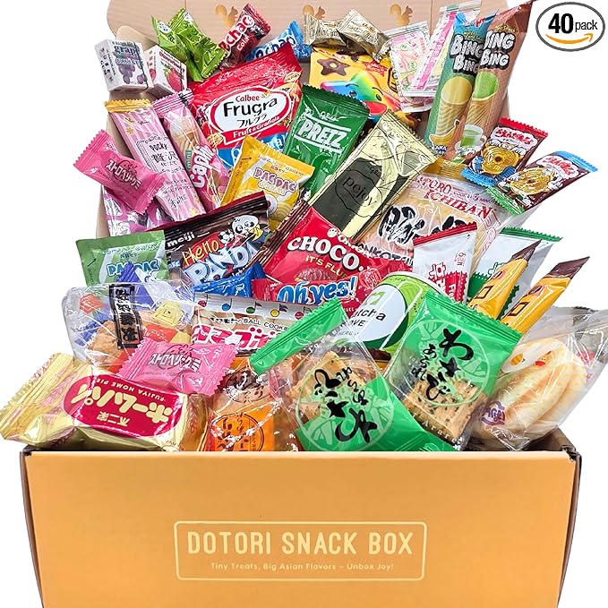 Premium Asian Snack Collection – Japanese & Korean Gift Set – Includes Ramen, Soft Cakes, Savory Chips & Matcha Energy Drink – Large Variety Box