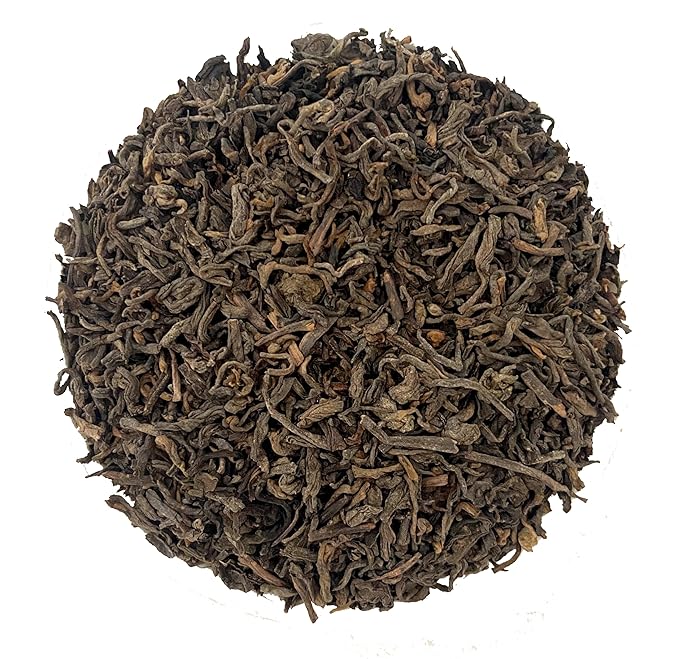 HOYNISE - Organic Pu erh Tea Loose Leaf - Chinese Yunnan Ancient Tree Puerh Tea - Fermented Ripe Puer Tea Loose Leaf - High Mountain Grown, 100g/3.5oz