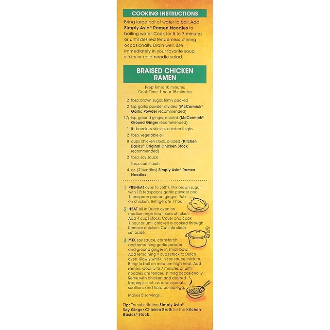 Simply Asia Japanese Style Ramen Noodles, 8 oz (Pack of 6)