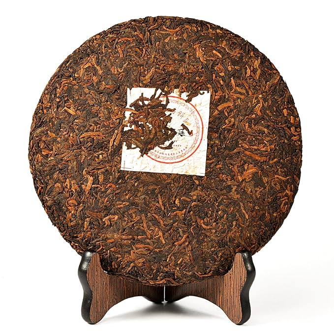 Cha Wu-[B] JinYaGongTing Ripe Pu erh Tea,12.5oz,YunNan Chinese Shu Pu'er Tea Cake