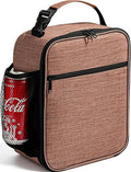 ZM-YOUTOO Lunch Box for Men - Reusable Lunch Bag Men Adult Women- Insulated Small LunchBox (Light Brown)