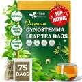 FreshDrinkUS, Premium Gynostemma Tea Bags (Jiaogulan) | 75 Count | Naturally Smooth & Earthy Caffeine-Free Herbal Tea – Plant-Based Tea Bags for Daily Enjoyment. Caffeine Free, Sugar Free. Vegan