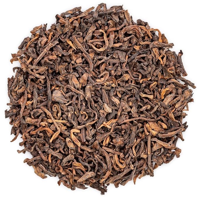 Oriarm Ripe Puerh Tea Loose Leaf - Yunnan Black Pu-erh Tea - Chinese Shu Puer Tea - 450g (16-ounce)