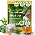 TOG999, Premium 120 Thyme Leaf Tea Bags, 100% Natural & Pure. Loose Leaf Thyme Herbal Tea. No Sugar, No Caffeine, No Gluten, Vegan.