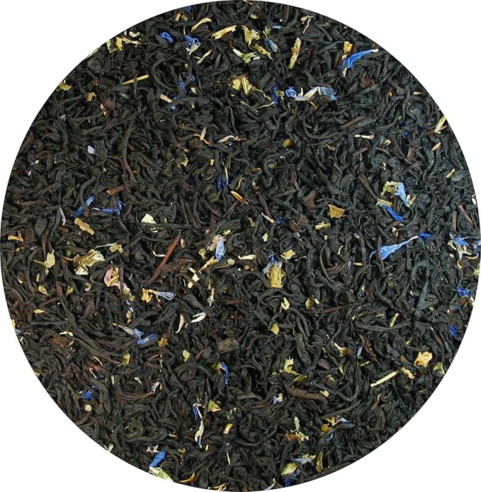Organic Wild Blueberry Tea, Deliciously invigorating black tea with sweet blueberry flavour 4 oz in Tea Tin