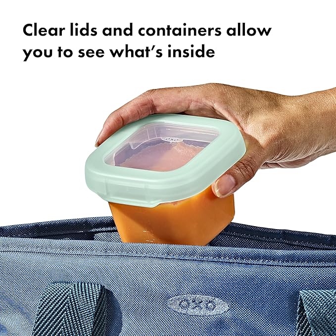 OXO Tot Baby Blocks Food Storage Containers (6 Oz.) - Opal