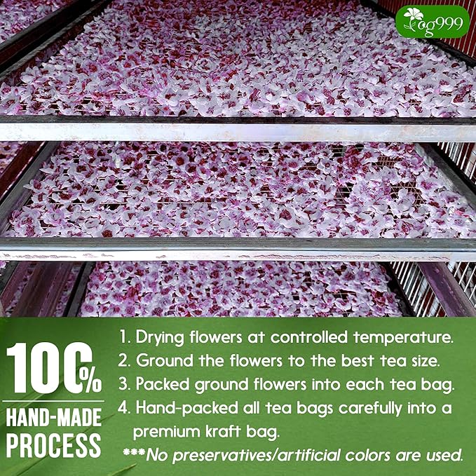 TOG999, Premium 120 Pasiflora Pasion Flower Tea Bags, 100% Natural & Pure Pasiflora Passion Flower, Herbal Tea. No Sugar, No Caffeine, No Gluten, Vegan.
