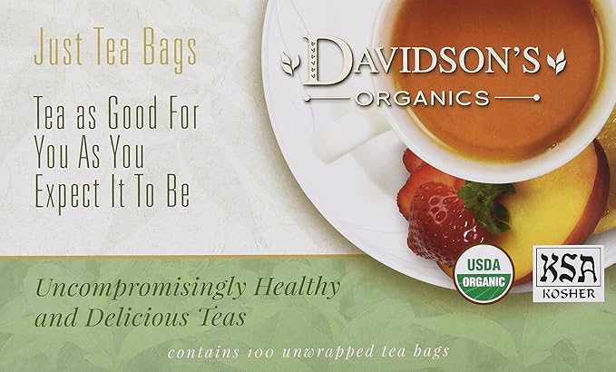 Davidson's Organics, Sencha, 100-count Unwrapped Tea Bags