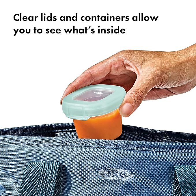 OXO Tot Baby Blocks Freezer Storage Containers (2 Oz.) - Opal
