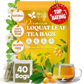 FreshDrinkUS, Premium 40 Tea Bags Loquat Leaf Tea | Eriobotrya japonica | Herbal Tea Bags | Naturally Dried Loquat Leaves | Caffeine-Free Botanical Tea. Sugar-Free. Caffeine-Free. Vegan