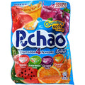 Puchao Japanese Chewy Candy, 4 Fruit Soda Flavors - Apple, Watermelon, Grape, Orange, Soft Candy with Fizzy Gummy Bits Inside, As Seen on TikTok, Variety Pack, Product of Japan