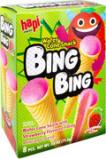 Hapi Bing Bing Cone Snack with Strawberry Flavored Filling, 2.51 Ounce