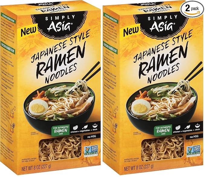 Simply Asia Japanese Style Ramen Noodles, 8 oz (Pack of 2)