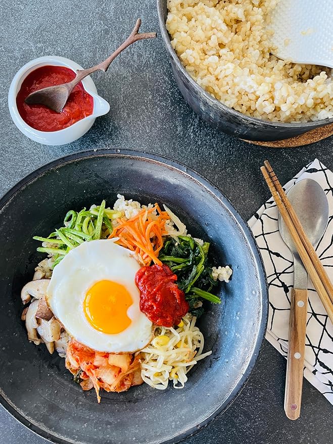 Sinto Gourmet Gochujang, Korean Red Hot Chili Paste, Sauce, Condiment, Gluten Free, No Added Sugar, Vegan, No Preservatives, non-GMO, No Soy, 10 oz :